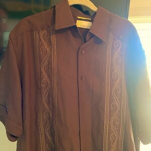 4 Cubavera Men’s Cabana Shirts.  Gently worn.  No stains or other issues.